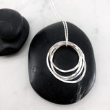 Sterling Silver Five Circle Necklace