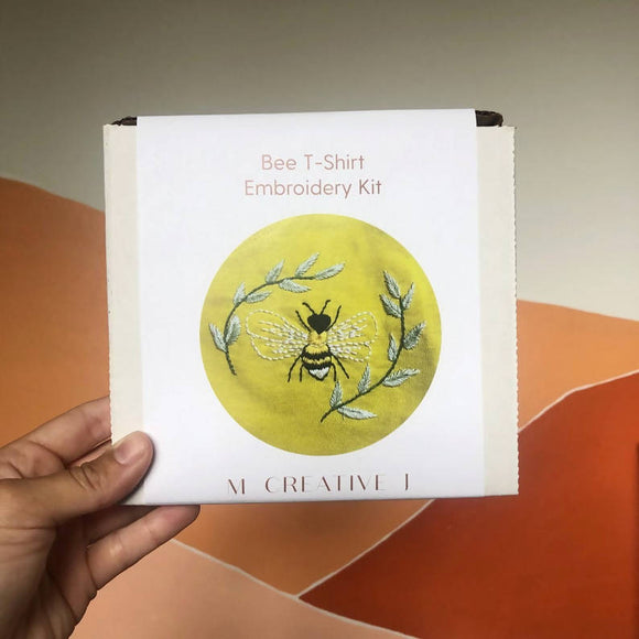 DIY Bee T-Shirt Embroidery Kit