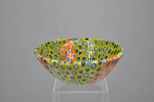 Green and Orange Murrine bowl