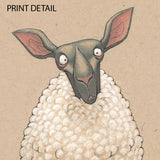 "Scared Sheepless" Sheep Print