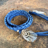 Leather Wrap Accessory - Blue