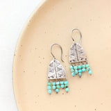 Pakal Arch Turquoise Earrings