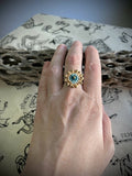 Handmade crochet ring