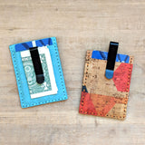 Cork Fabric Wallet- Feathers