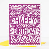 3 Card Set: Floral birthday cards