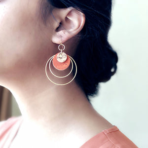 Encircle Earrings- Orange
