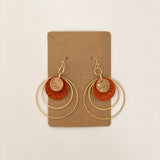 Encircle Earrings- Orange