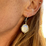 Labradorite and Pearl Earrings for a Positive Change