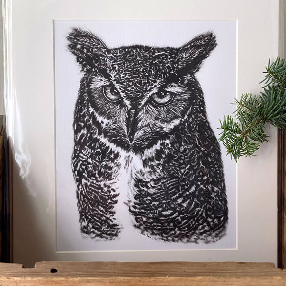 Watcher at Dusk: Woodland Wildlife Series Art Print