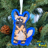 African Painted Dog Ornament