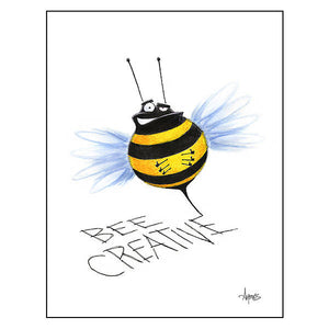 "Bee Creative" Bumblebee Print