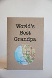 World's Best Grandpa Mini Map Card