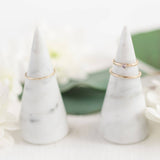 100% Genuine Marble Ring Holder Cone - Single
