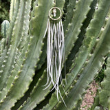 Dreamcatcher Feather Earring - White