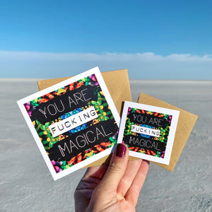 You are F'n Magical Greeting Card