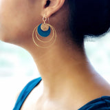 Encircle Earrings- Teal