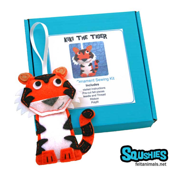 Tiger - Felt Animal Ornament Kit