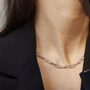 GIA Necklace - Sterling Silver Chain with toggle