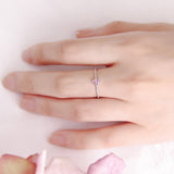 Pink Teardrop Stone Ring
