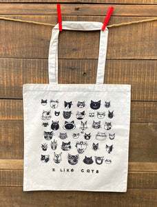I Like Cats Tote Bag
