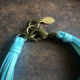 Multi Strand Leather Bracelet - Turquoise
