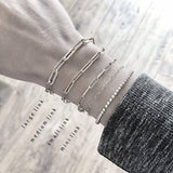 GIA Bracelet - Silver Chain with toggle