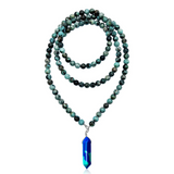 Peaceful Waters Necklace: Chrysocolla and Turquoise