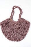 Hand Knit Cotton Mesh Market Bag | Reusable Shopping Bag | Knit Market Tote Bag | Knit Beach Bag