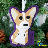 Newton the Corgi Ornament