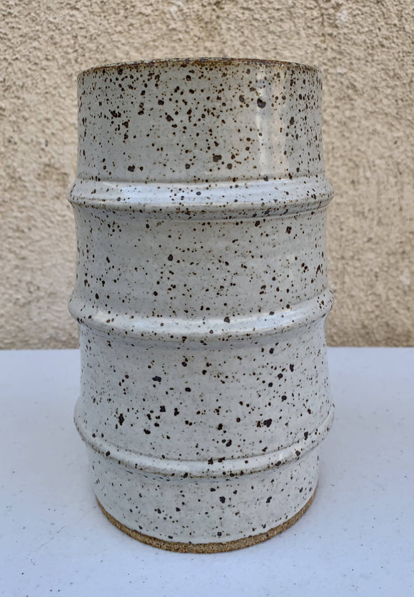 Ribbed Speckled Vase