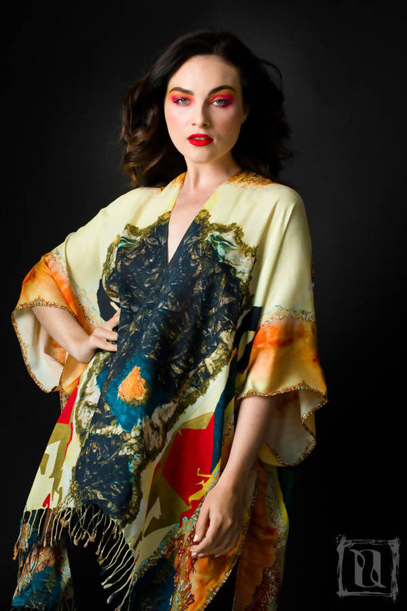 Lady in Peridome Kimono by Anet's Collection