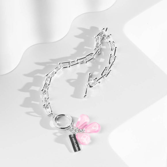 Pomegranate Seeds Bracelet in Silver & Pink by Anet's Collection